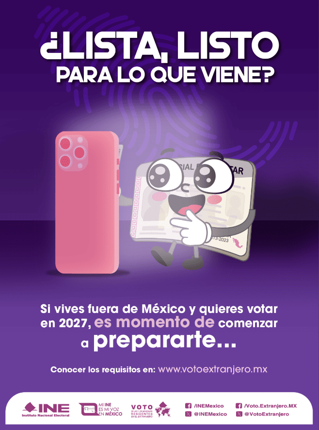 Información para preparar la credencial para votar desde el extranjero